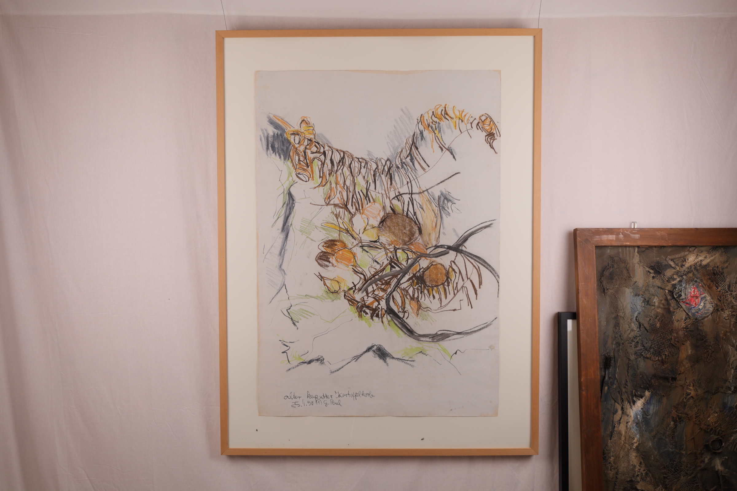 "alter, kaputter Kartoffelkorb"